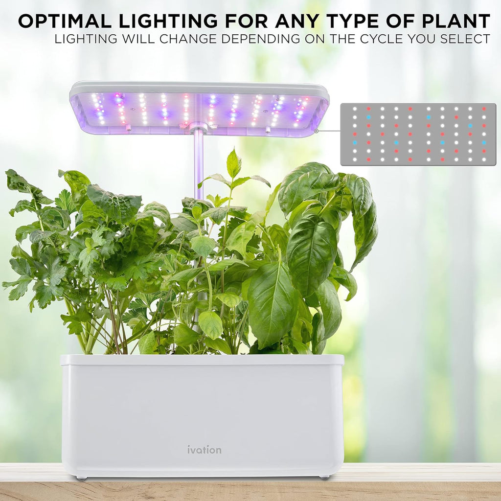 7-Pod Indoor Hydroponics Growing System Kit with LED Grow Light G4246
