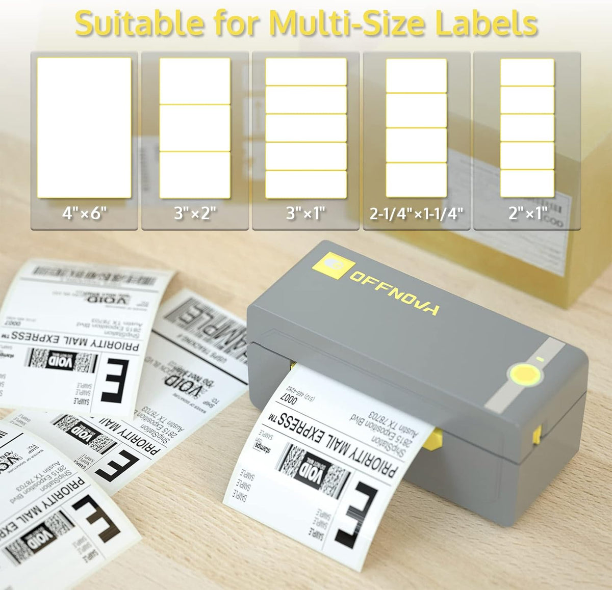 Wireless Bluetooth Thermal Label Printer 4x6 A230106