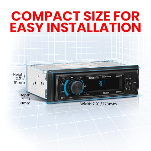 Single DIN Car Stereo with Bluetooth C68177