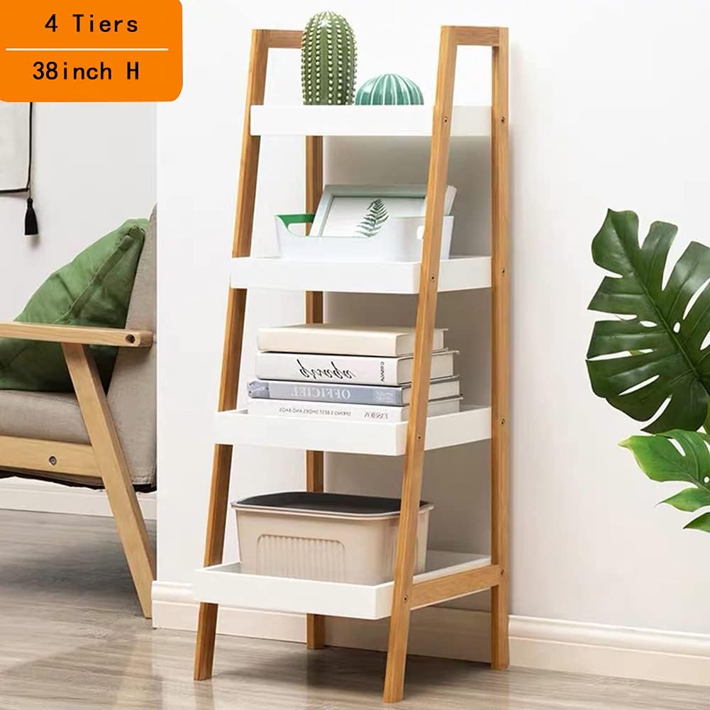 4 Tier Ladder Shelf Bookshelf J808