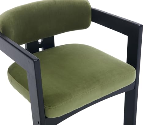 Black PU Leather Dining Chairs Set of 4 O75565