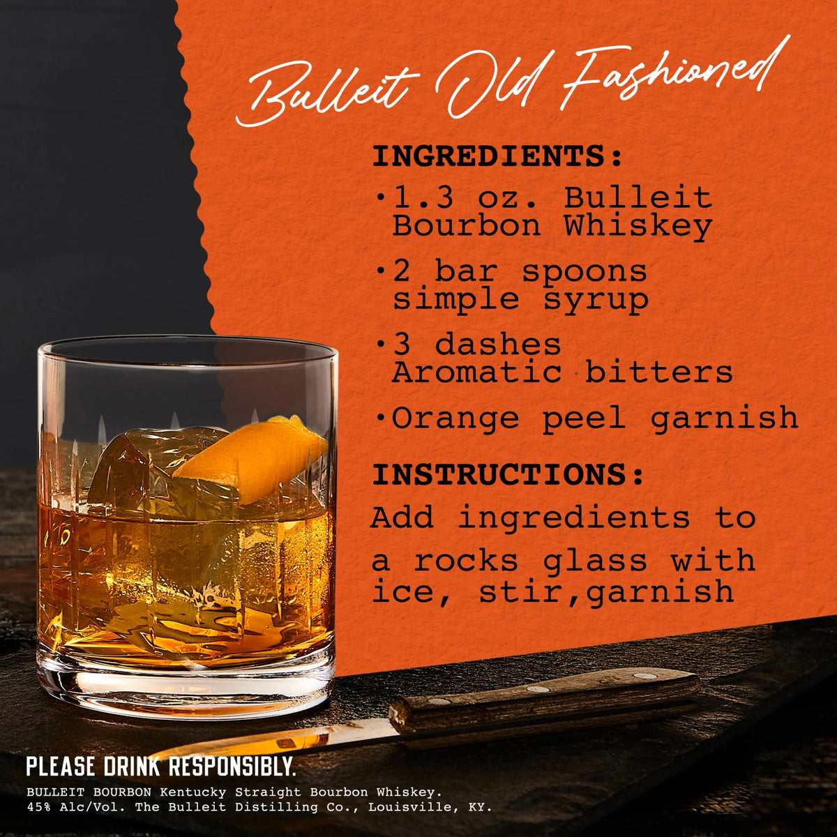 Bourbon Whiskey, 750 mL, 45% ABV E8501