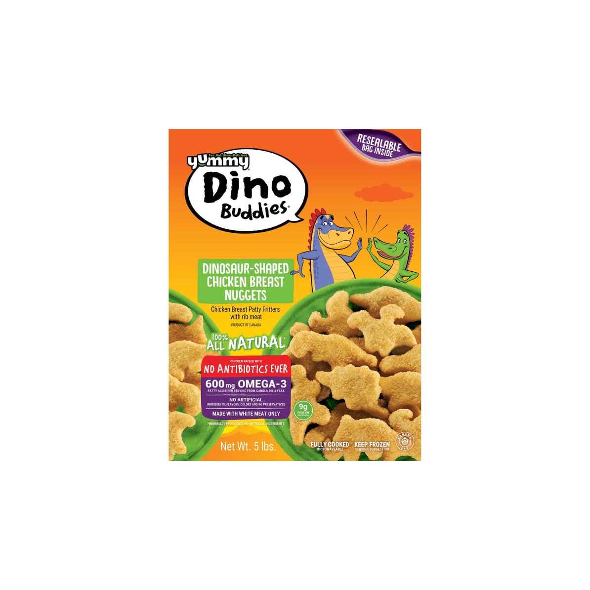 Dinosaur-Shaped Chicken Breast Nuggets O895
