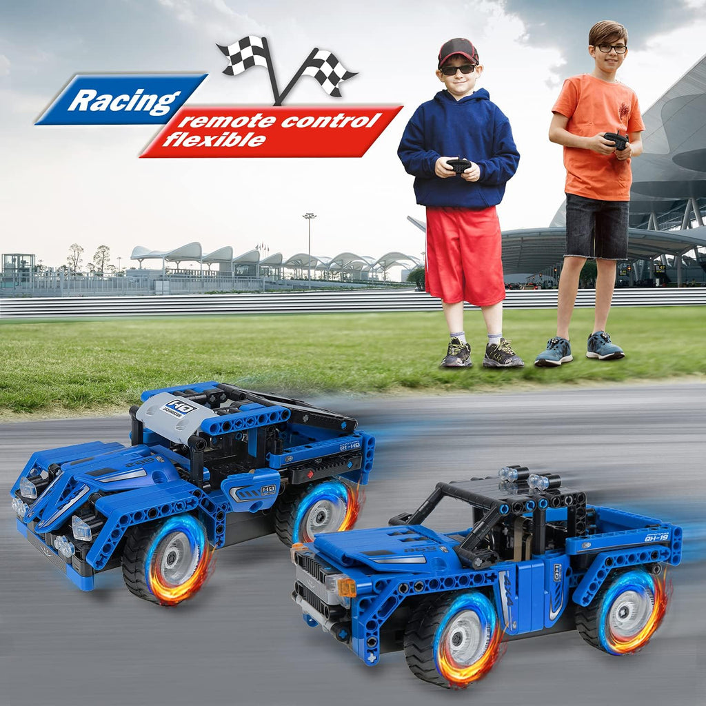 STEM Building Toys 2-in-1 Remote Control Car Building Kits C23632