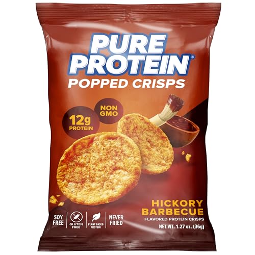 Sour Cream & Onion Popped Crisps, Gluten Free, High Protein Snack, 12g Protein, 12 Count T565499
