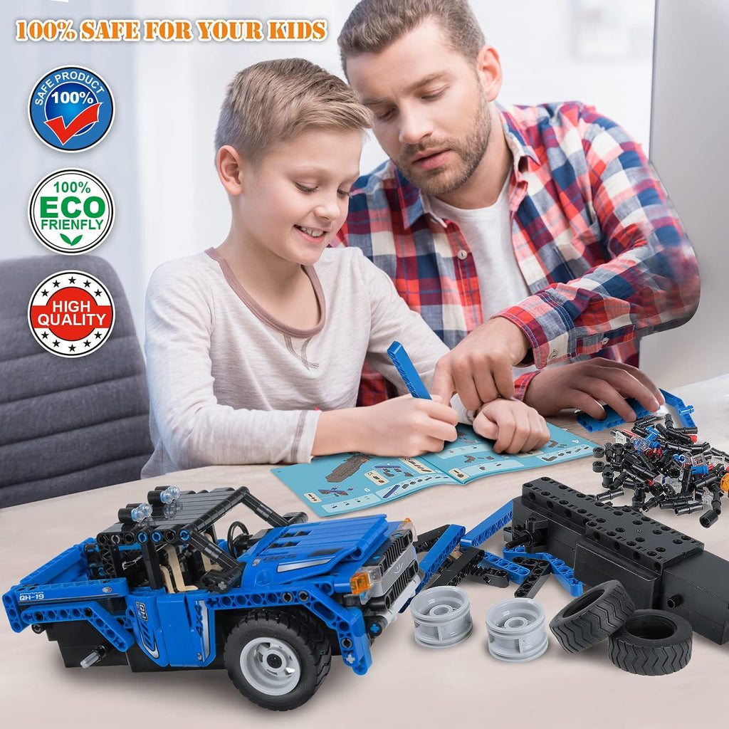 STEM Building Toys 2-in-1 Remote Control Car Building Kits C23632