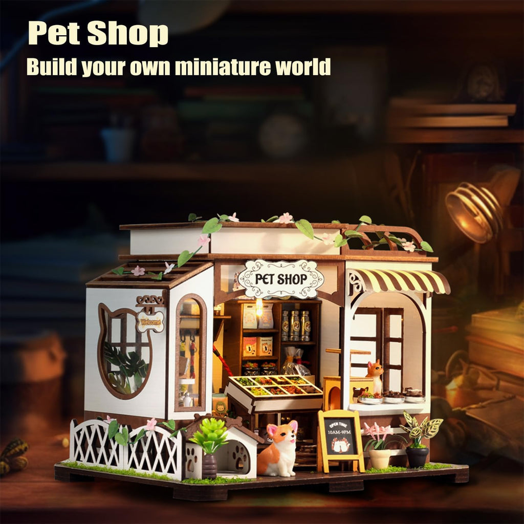 Miniature Dollhouse Kit with Furniture, 1:24 Scale F60959