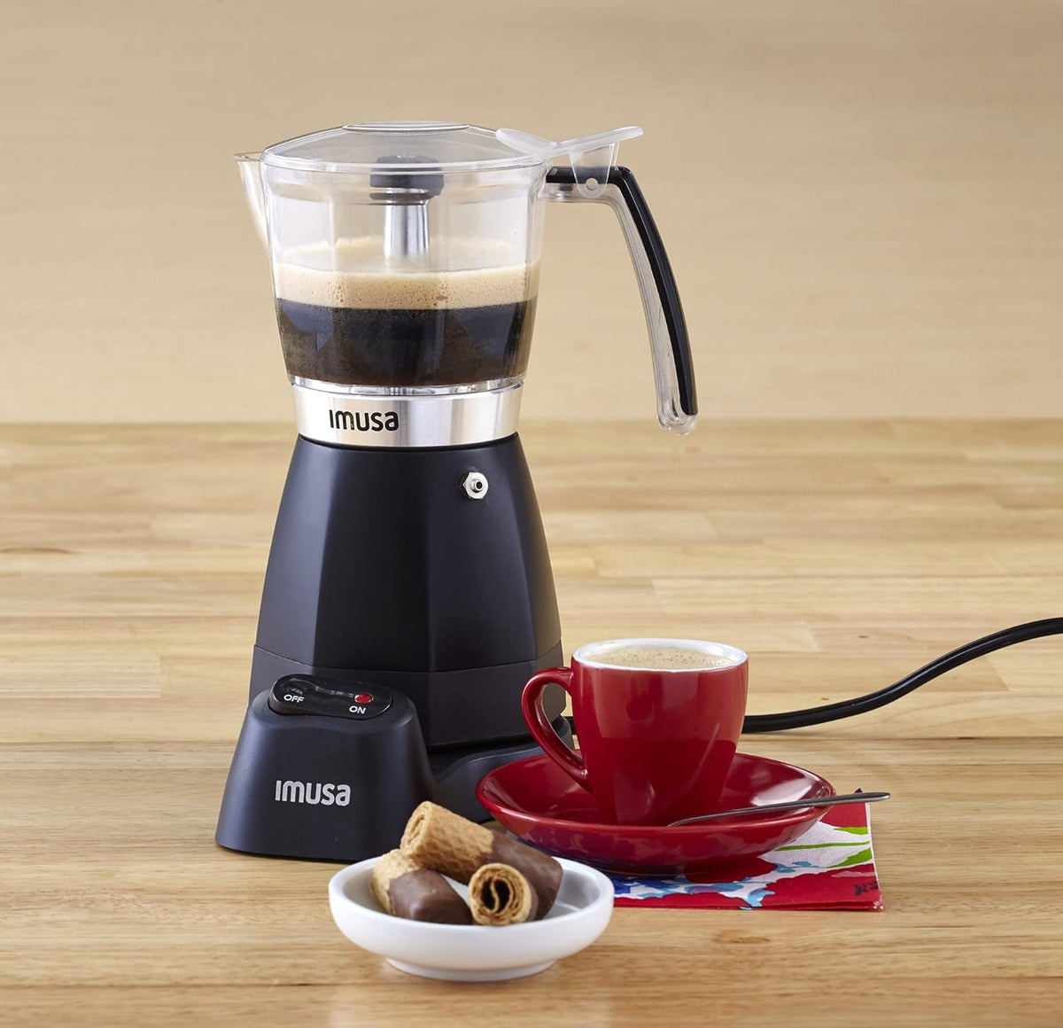Black Espresso Maker P7779