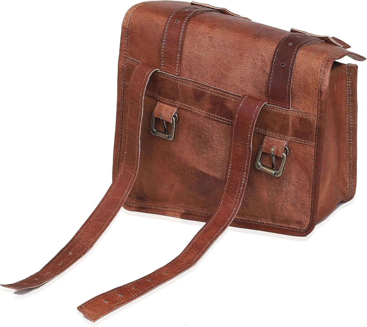 Leather Motorcycle Saddlebags (Set of 2) Y129