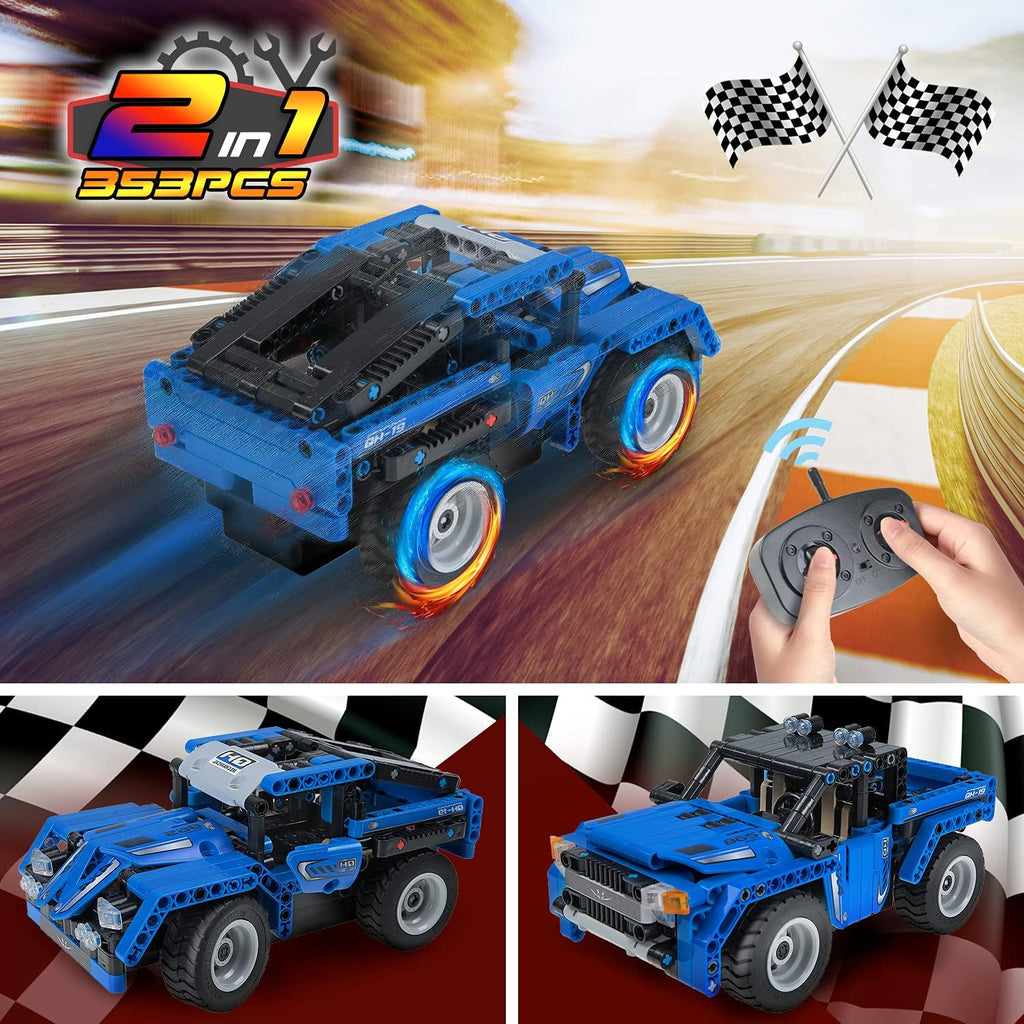 STEM Building Toys 2-in-1 Remote Control Car Building Kits C23632