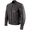 Retro Distressed Brown Leather Jacket I8491