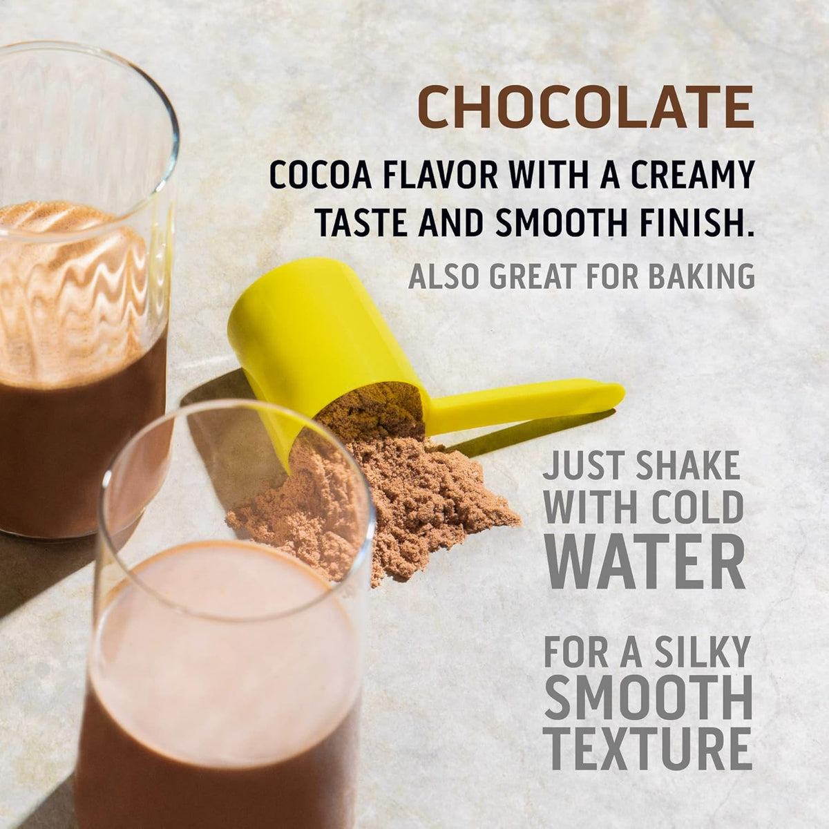 Chocolate Whey and Plant Protein Powder 4 lb 18 Servings Q901578