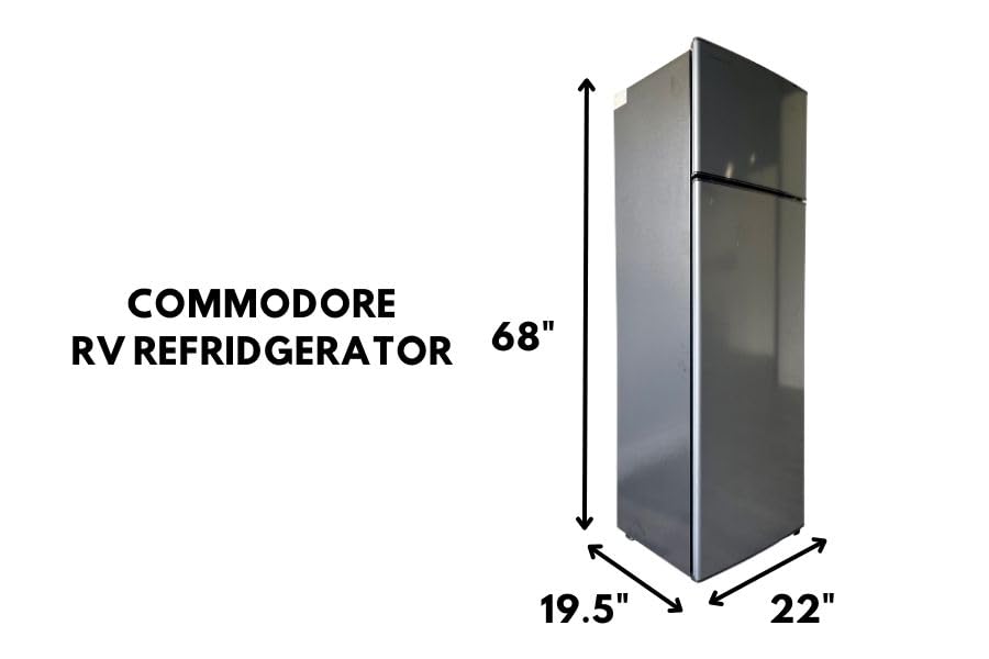 Stainless Steel 10 Cubic Feet 12V 2 Door Refrigerator O47828