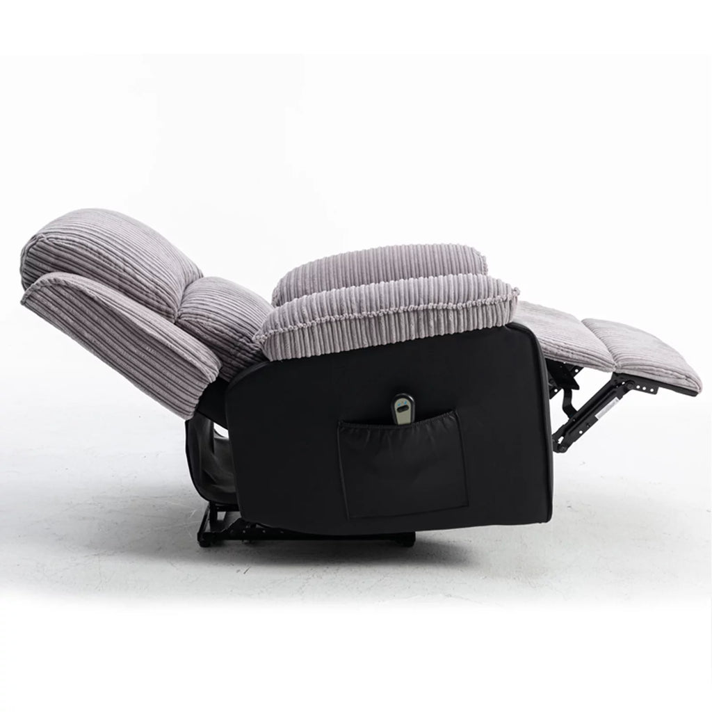 Electric Lift Recliner with Heat and Massage, Heavy Lounge Chair with Padded Arms and USB Q86222