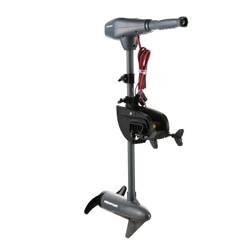 55lb Thrust Transom Mounted Saltwater Electric Trolling Motor with LED Battery Indicator (24" Shaft) Y7779
