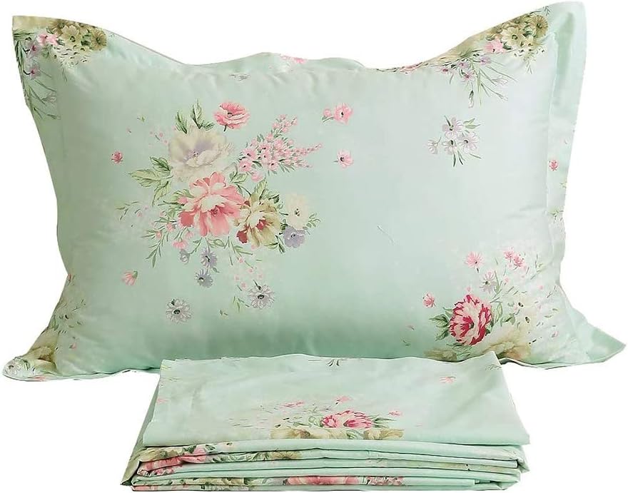 King Size 4-Piece 100% Cotton Floral Sheet Set L4284