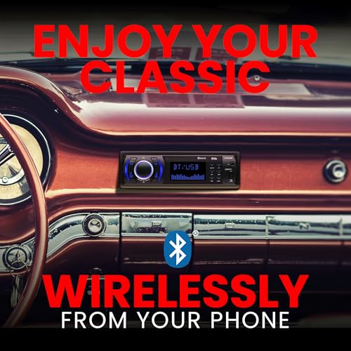 Single DIN Car Stereo with Bluetooth C68177