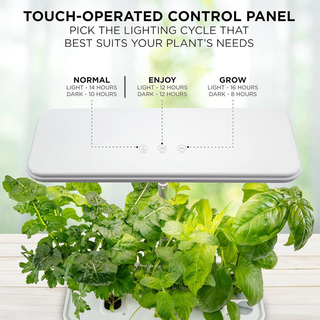 7-Pod Indoor Hydroponics Growing System Kit with LED Grow Light G4246