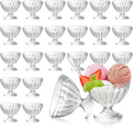 24 Pcs 8 oz Clear Plastic Dessert Bowls L82830