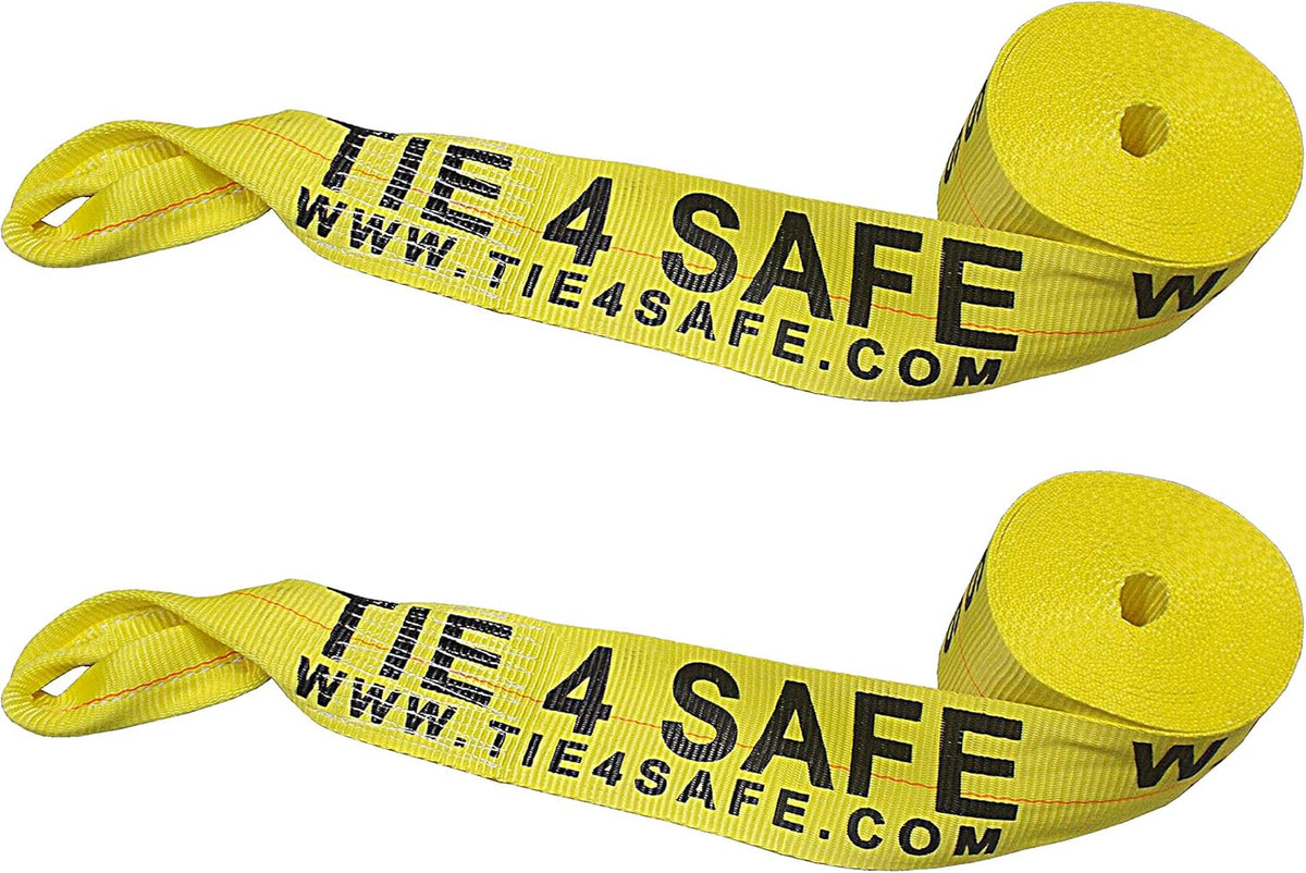 4 Pack Red Heavy Duty Winch Strap Tie Down Q135
