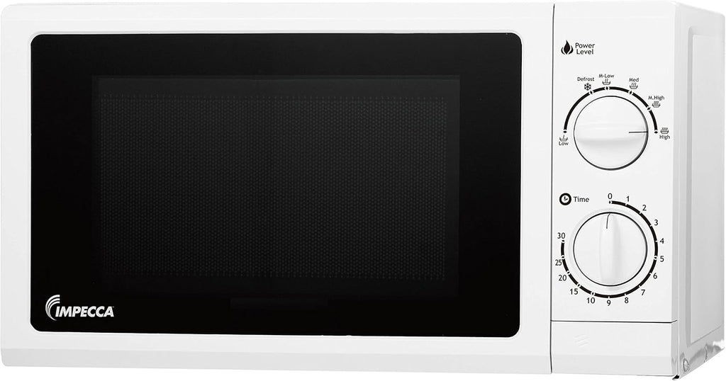 700-Watts 0.6 Cubic Feet White Countertop Microwave Oven C324