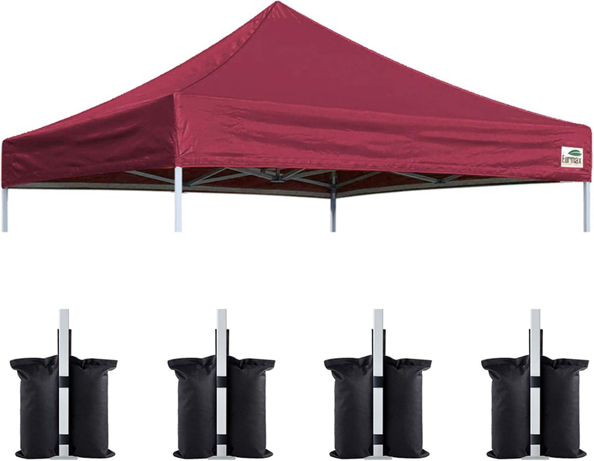 10x15 Red Pop Up Canopy Top J9004