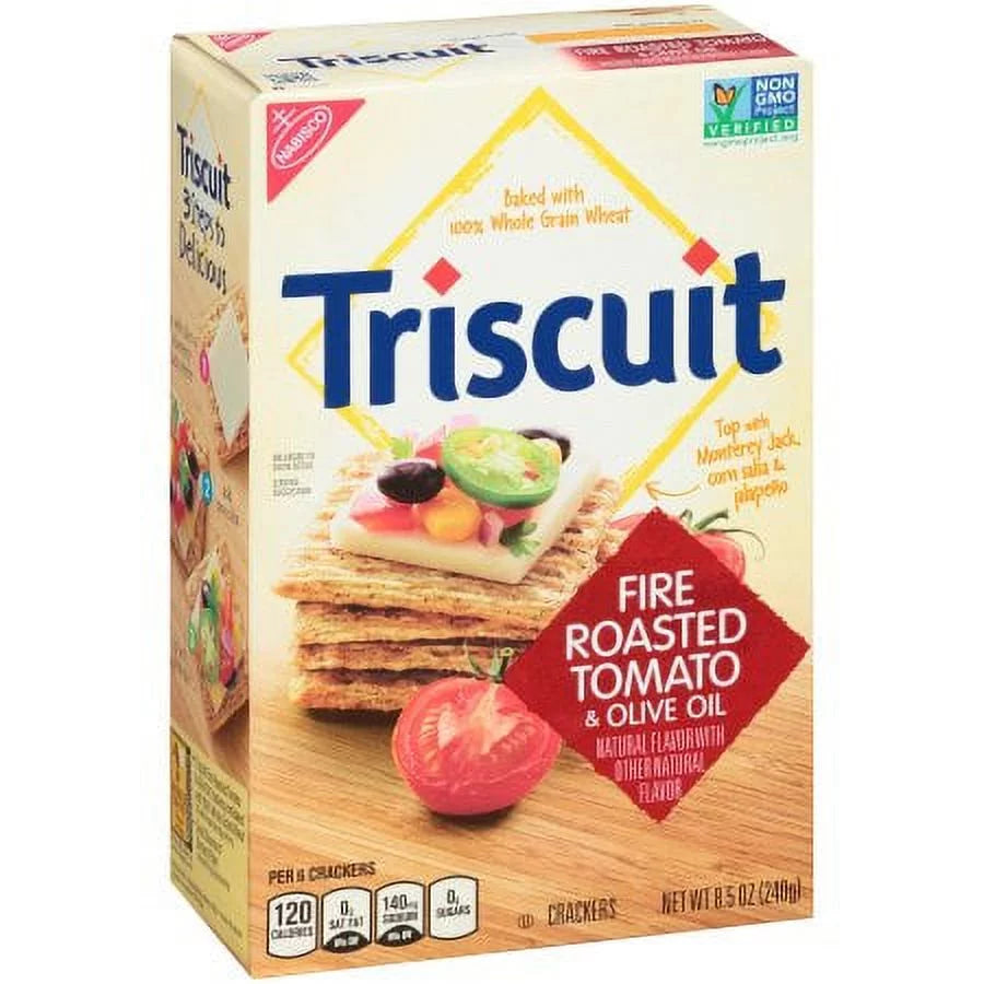 Fire Roasted Tomato & Olive Oil Crackers (Pack of 12) Q94249