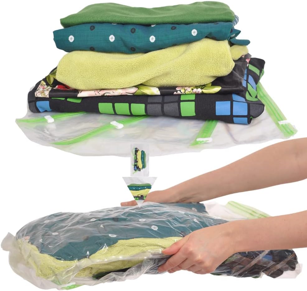 8 Space Saver Bags Roll-Up Compression Packing B1430