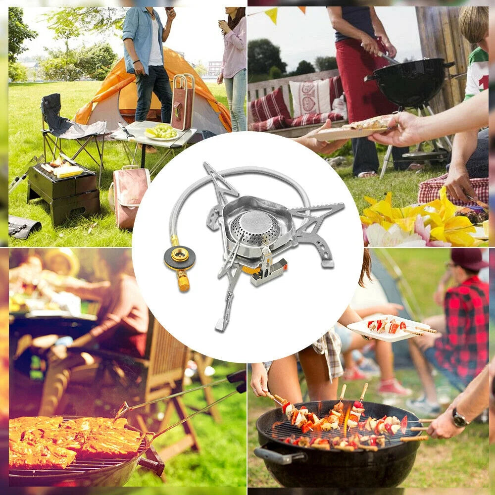 3500W Windproof Camping Folding Gas Mini Stove R8214