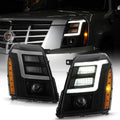 2007-2014 Cadillac Escalade Black Housing LED Projector Headlights Set O637