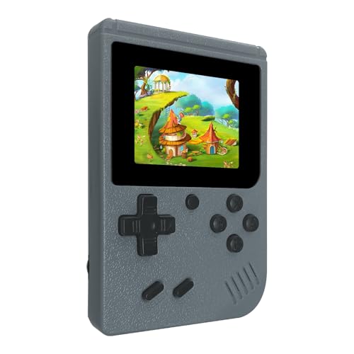Gray Retro Handheld Games Console with 400 Video Games and 3.0 Inch IPS Screen E834