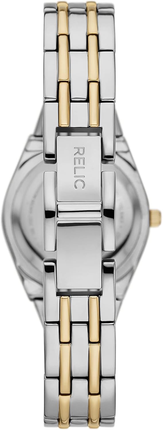 Silver and Gold Two-Tone Stainless Steel Bracelet Dress Watch M717061