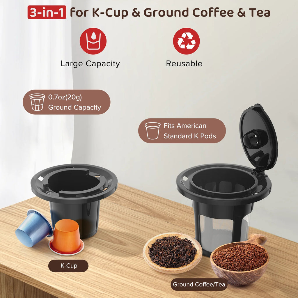 Single Serve Coffee Maker 12 Oz. Stainless Steel X534