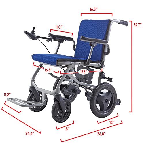 Foldable Electric Wheelchair with Detachable Battery X6881