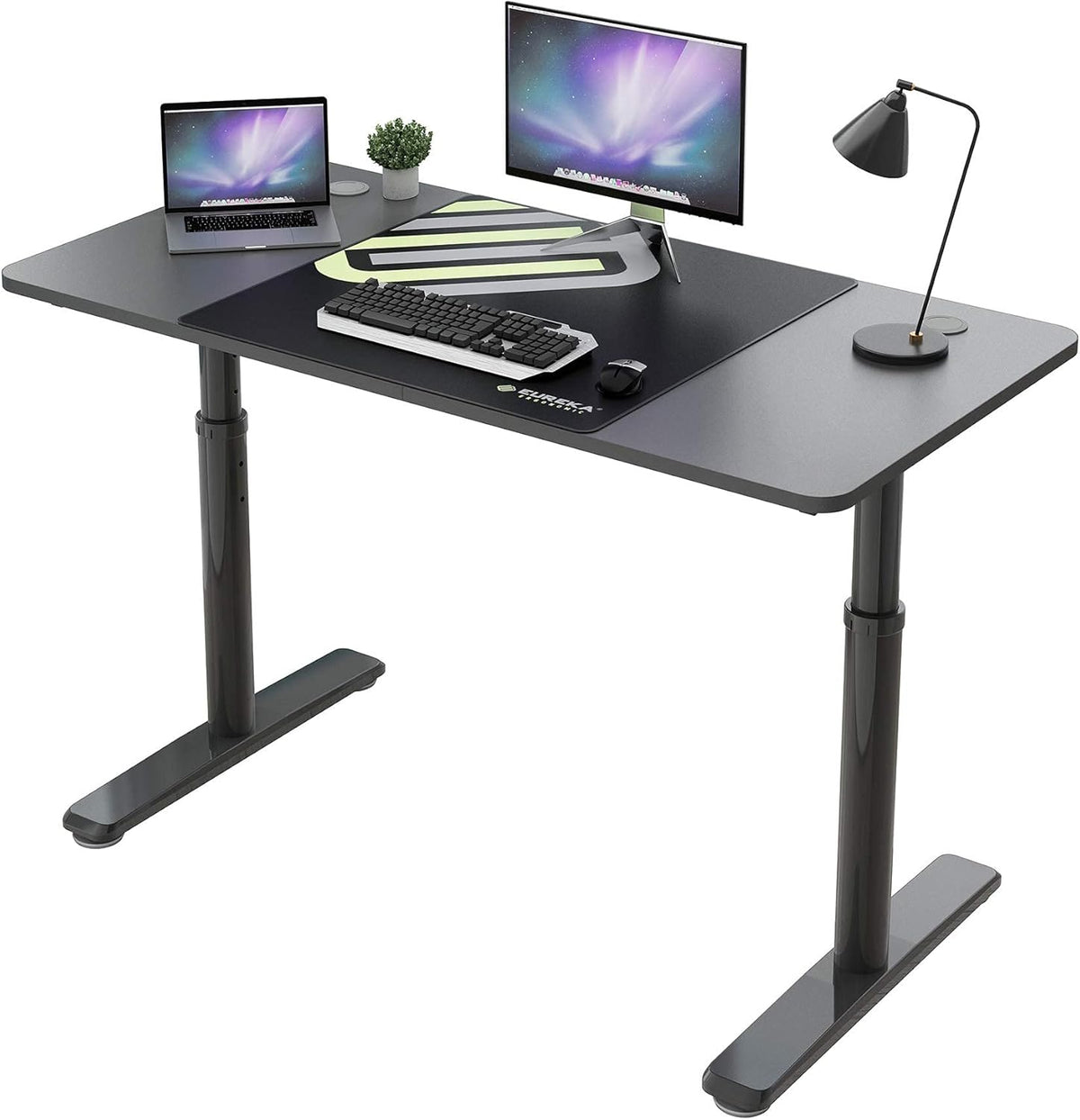 47 Inch Black Adjustable Computer Desk I234723