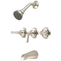3-Handle Tub and Shower Faucet in Brushed Nickel R563105