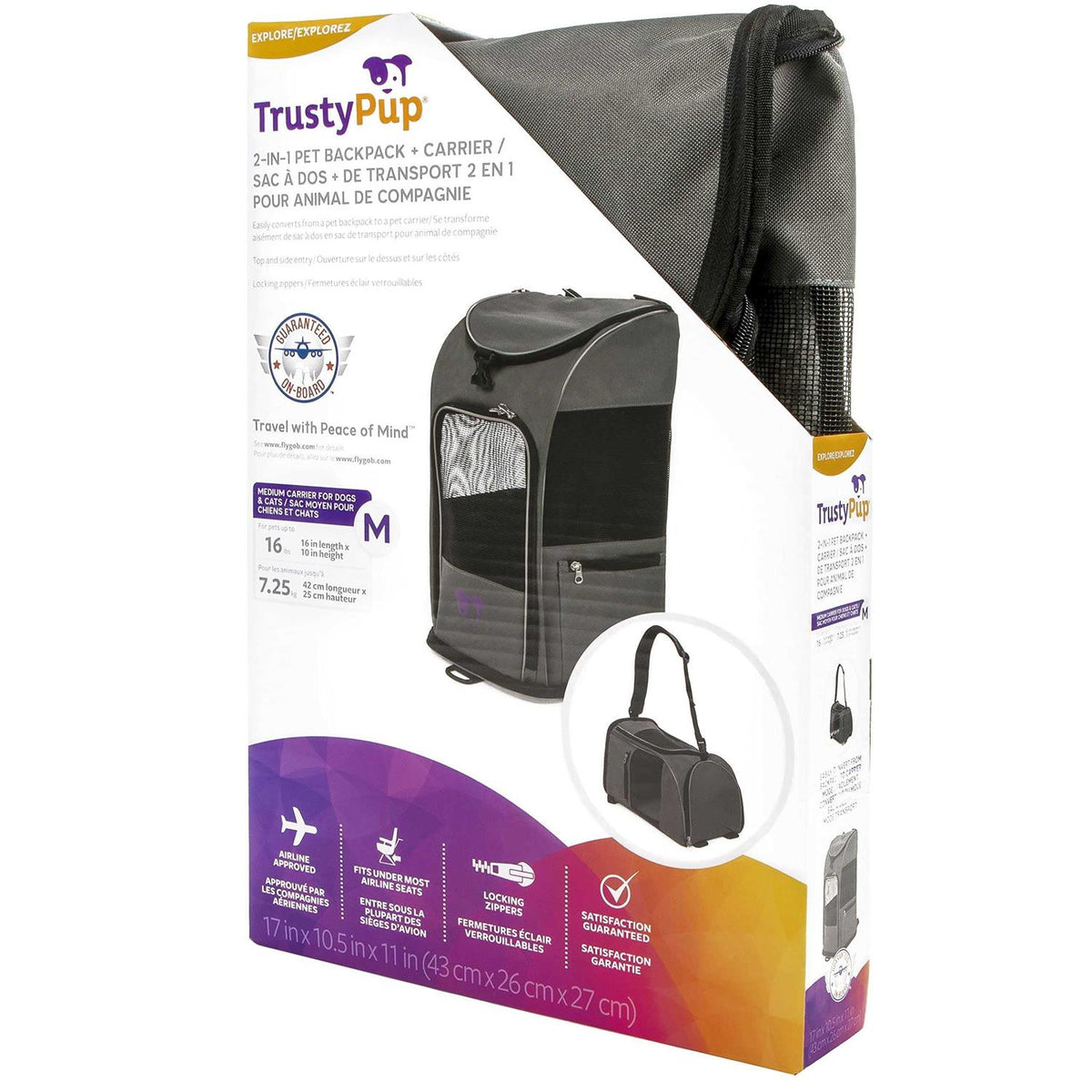 2-in-1 Pet Backpack Travel Carrier A274210
