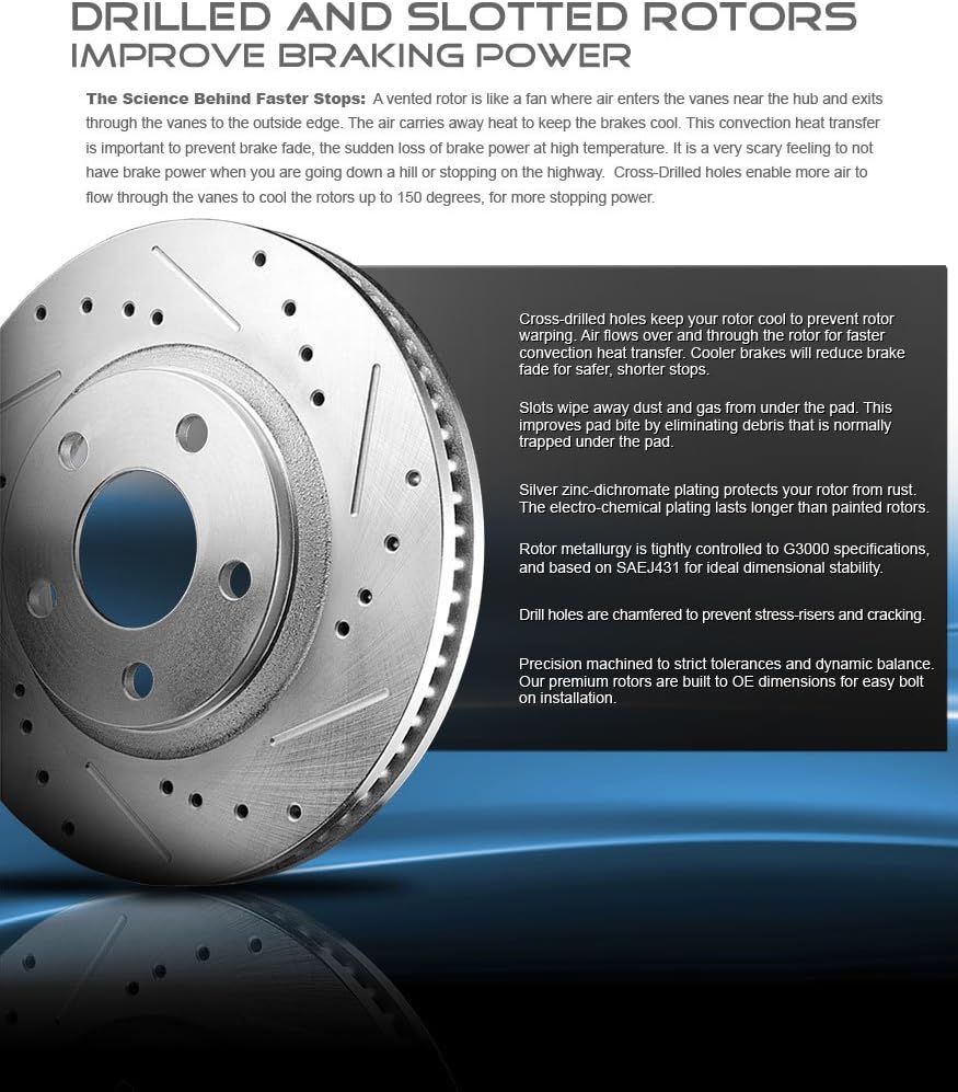 FRONT 296mm + REAR 304.4mm D/S 5 Lug Rotors V4747