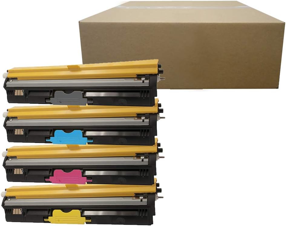 4-Pack Black Cyan Magenta Yellow Toner Cartridges A44126