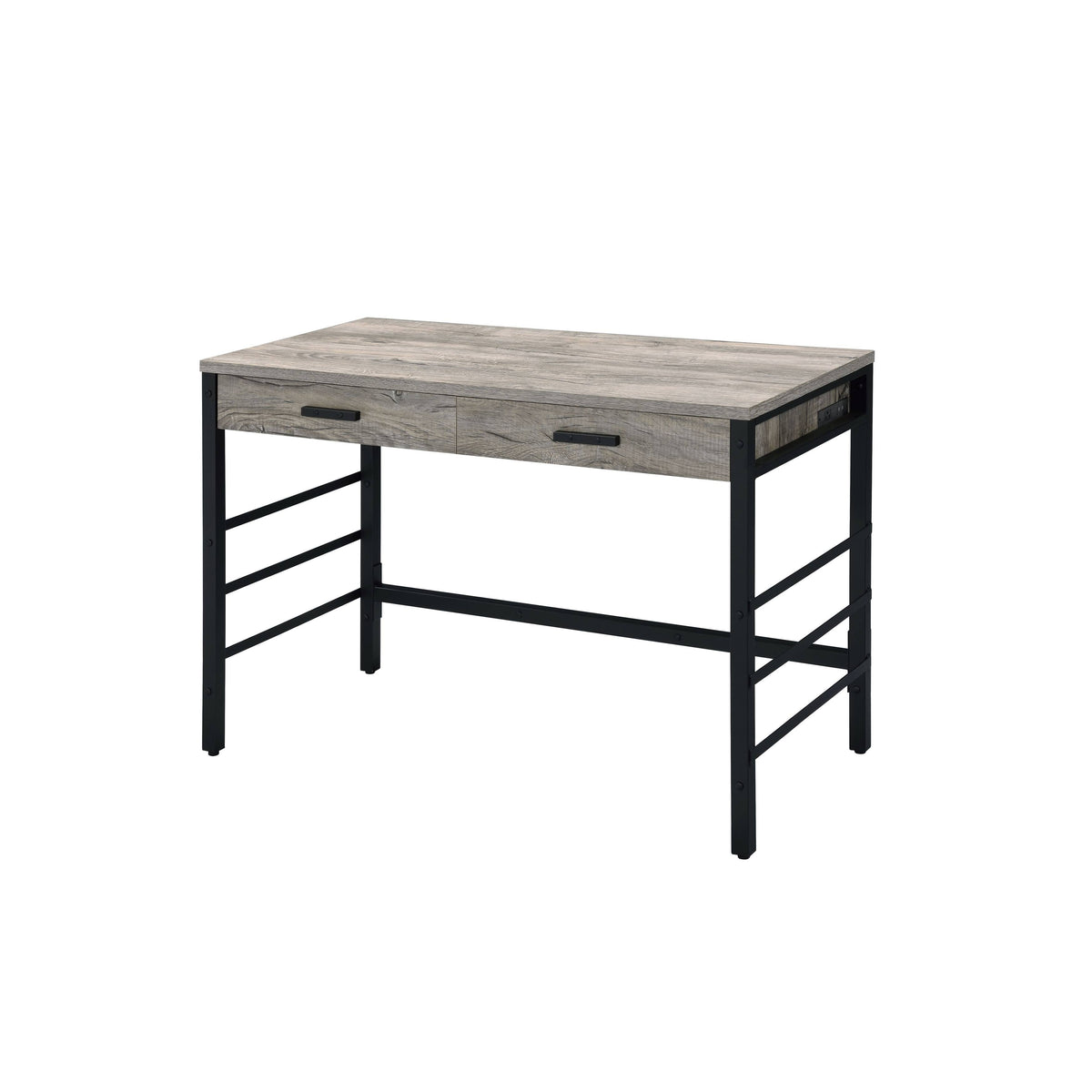 Black Built in USB Port Writing Desk T9859
