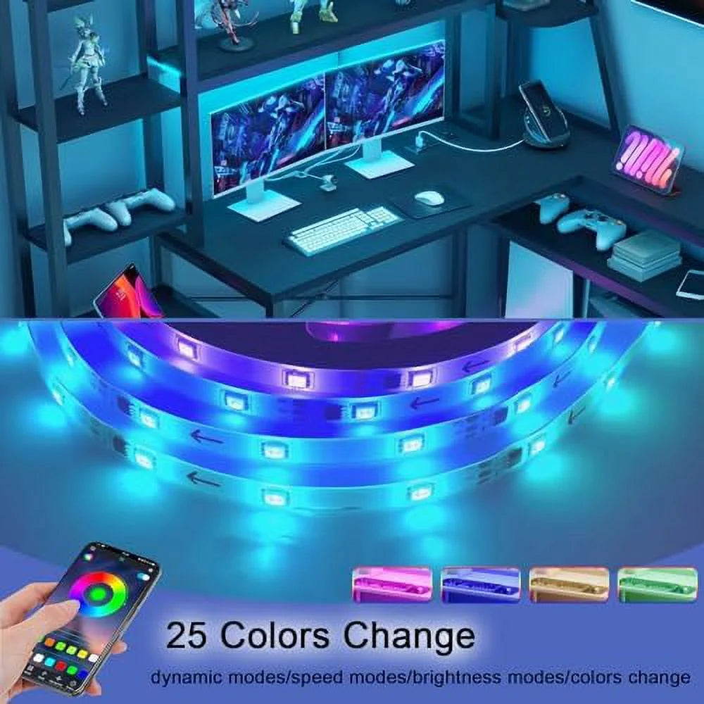 L Shaped Computer Desk with 2 Drawers L199
