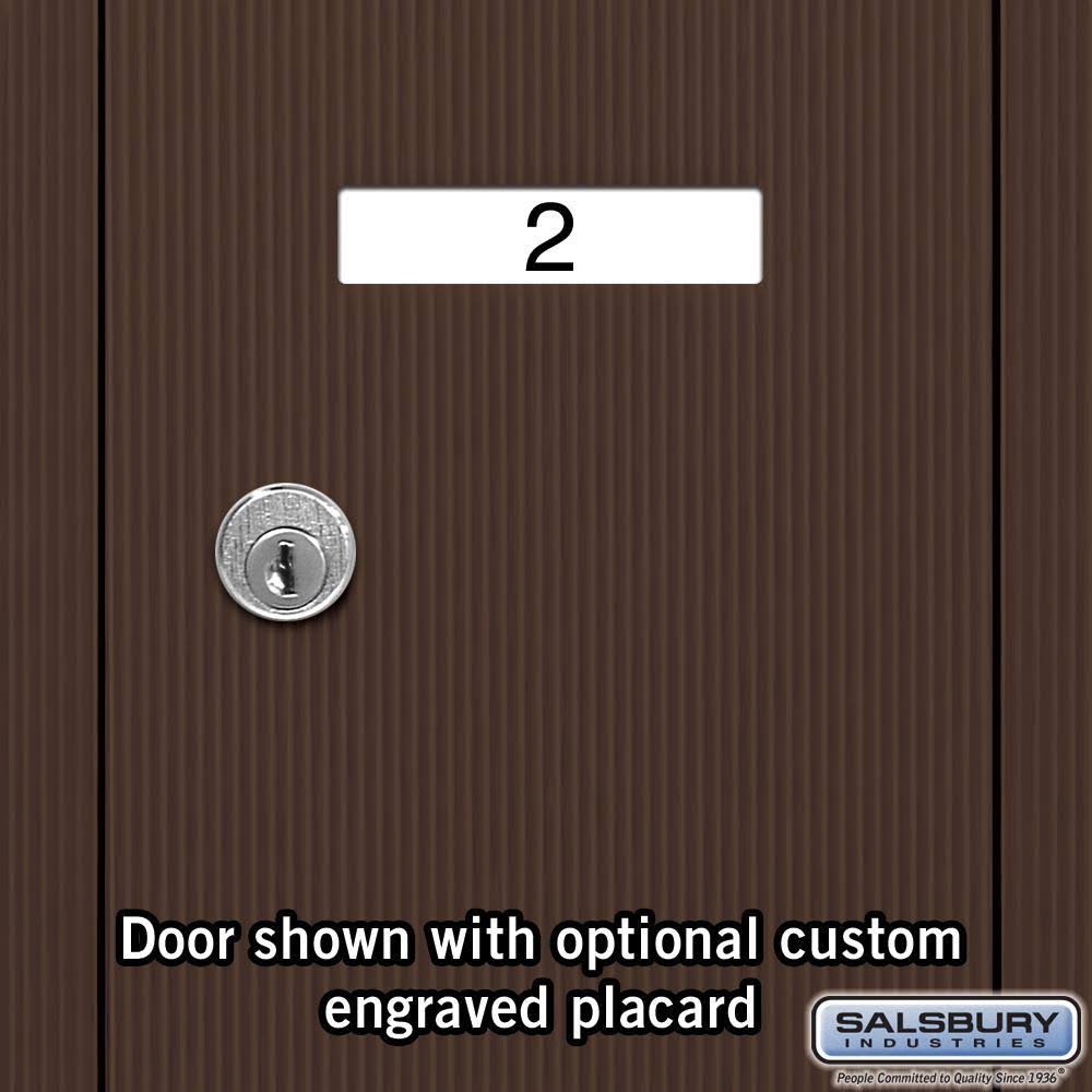 Recessed Bronze 4 Door Mailbox D98188