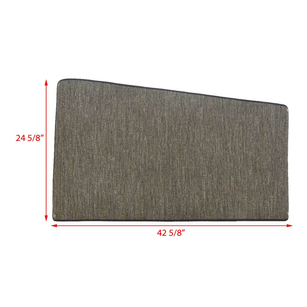 Black White Tan Woven Vinyl Boat Floor Mat P258