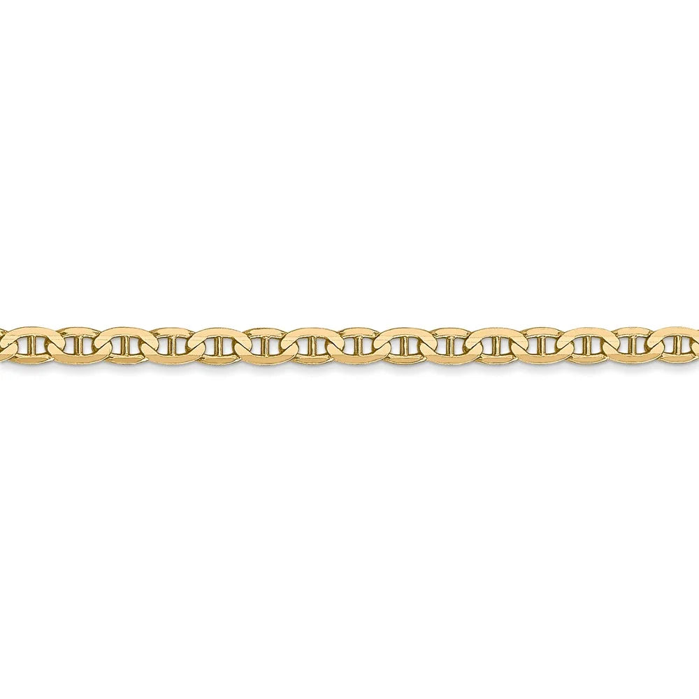 14kt Yellow Gold 22 inch Anchor Chain D3150