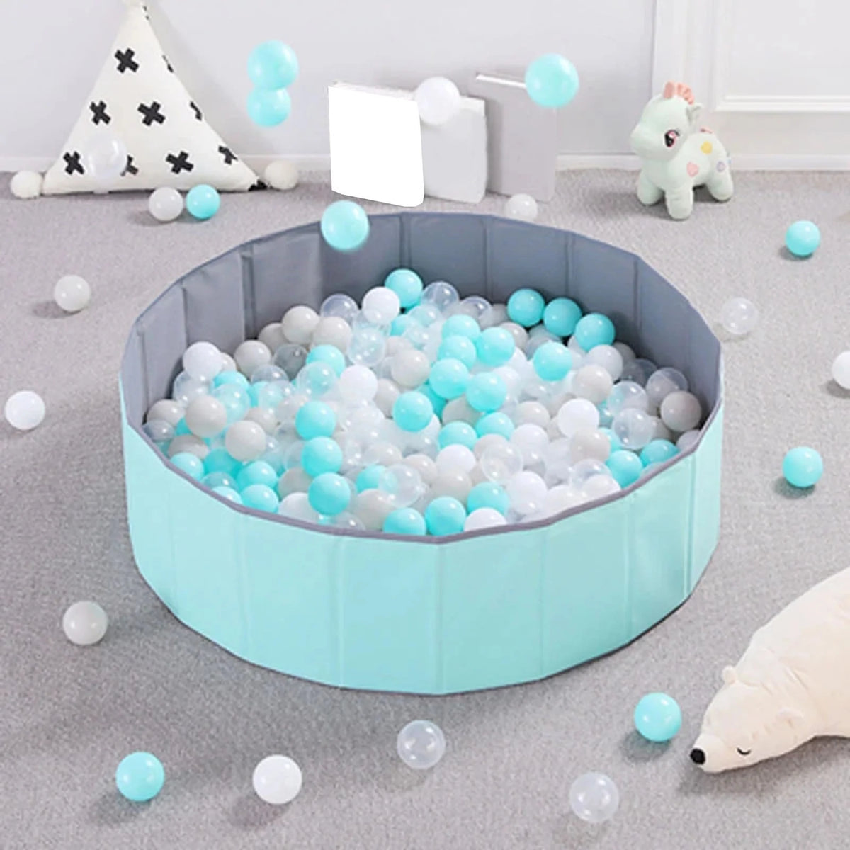 100 Crush Proof Plastic Ball Pit Balls G437