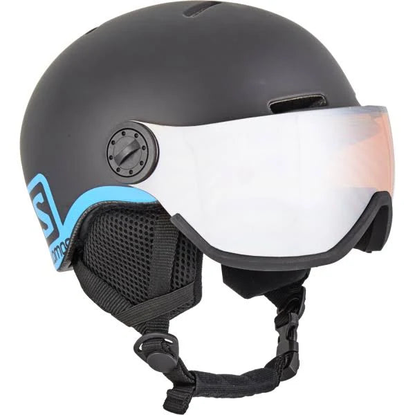 Black Kids Grom Visor Helmet I544525