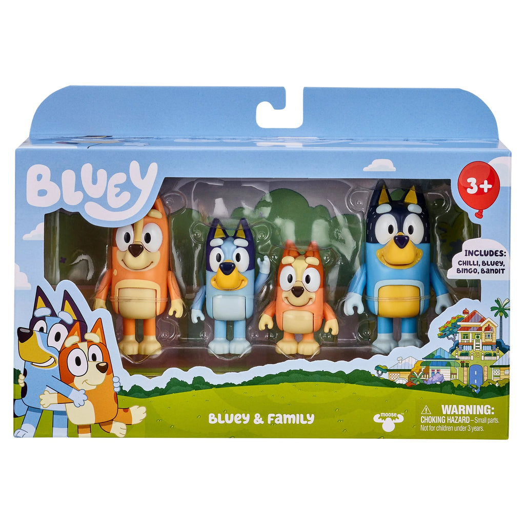 Bluey Family 4-Pack Toddler Toy W313