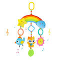 Rainbow Hanging Plush Crib Toys with Teether O97466