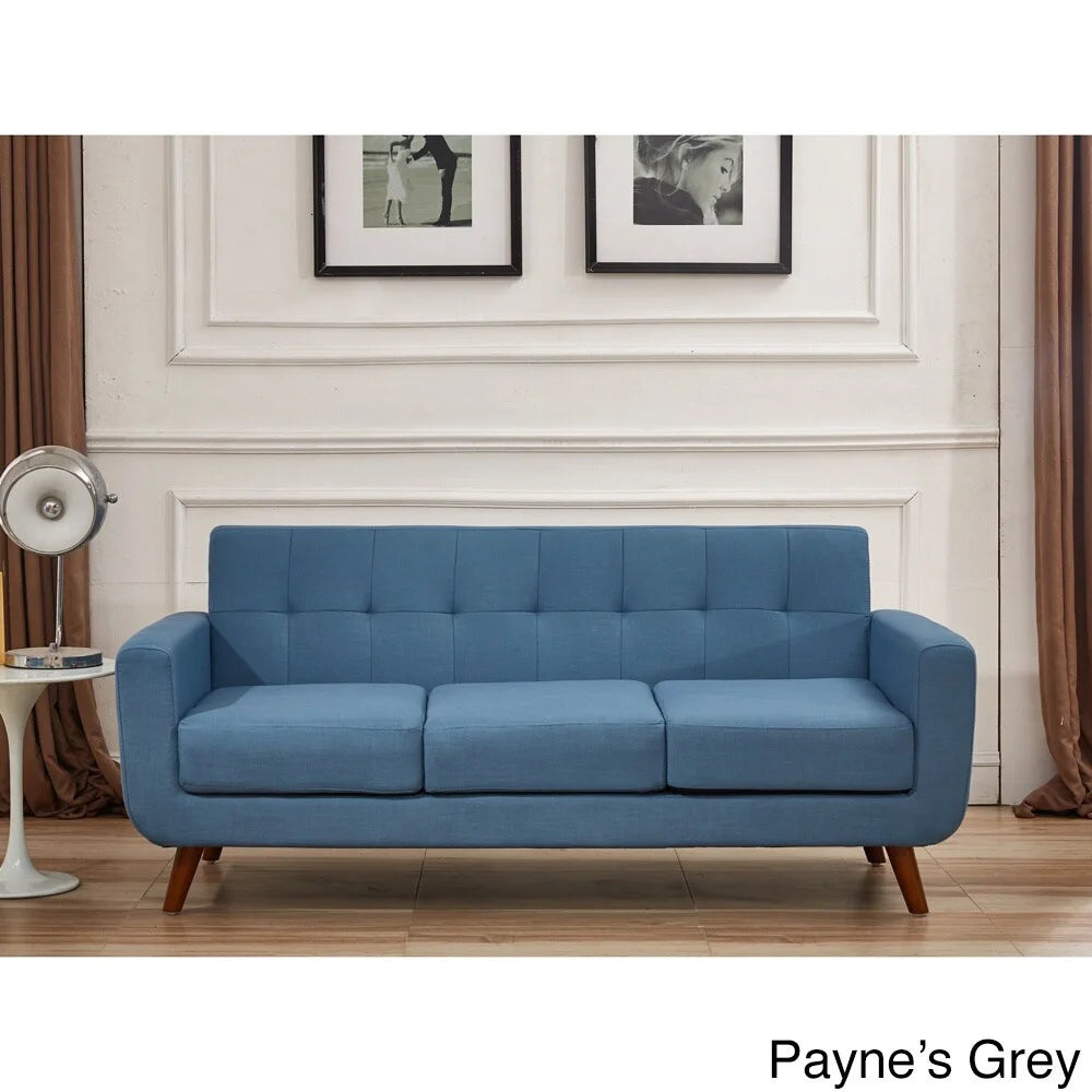 Linen Upholstered Tufted Mid-century Sofa K988493