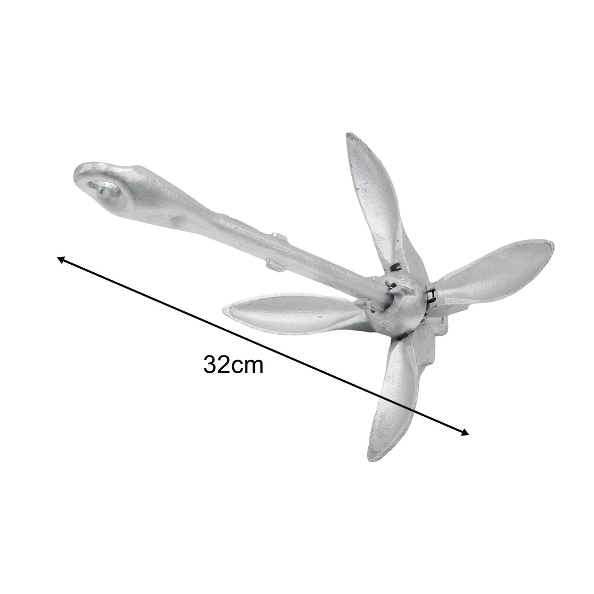 Carbon Steel Grapnel Boat Anchor 1.5KG T6616